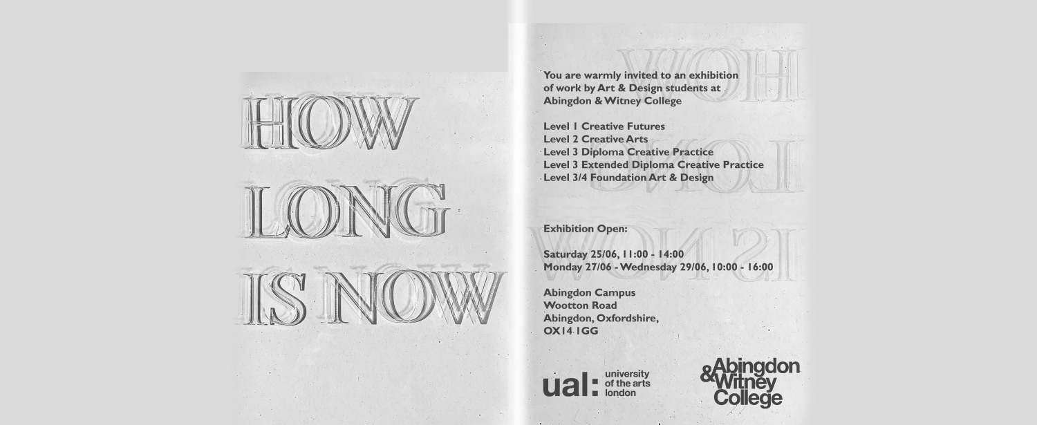 'How Long is Now' Abingdon Art Exhibition