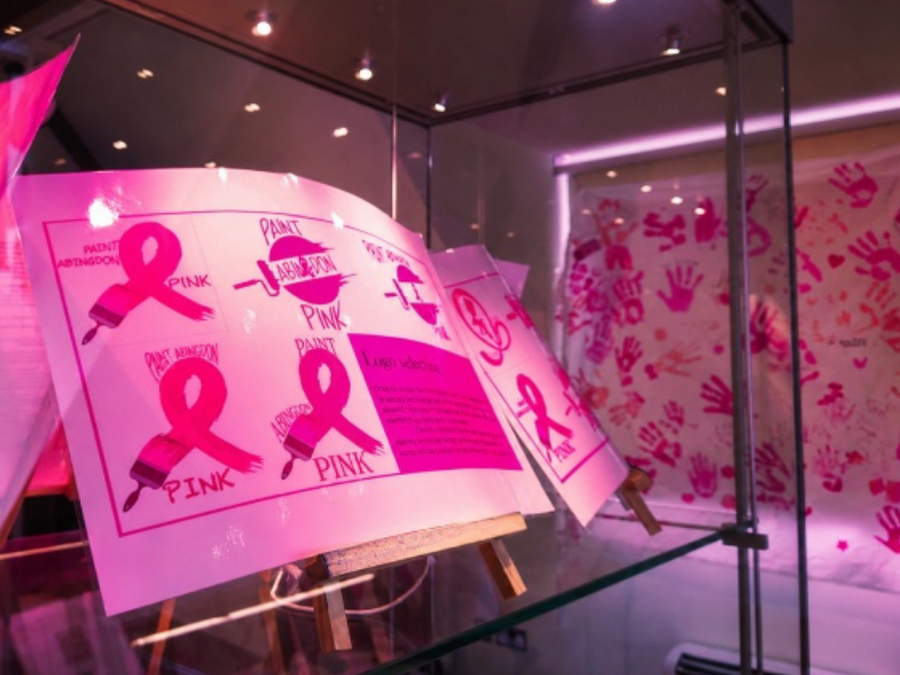 Art & Design student designs winning logo for Paint Abingdon Pink