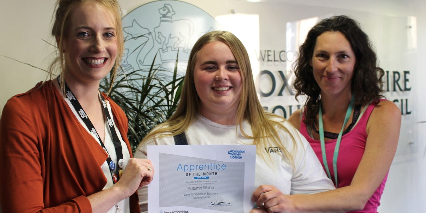 Apprentice of the Month, July 2019: Autum Walsh